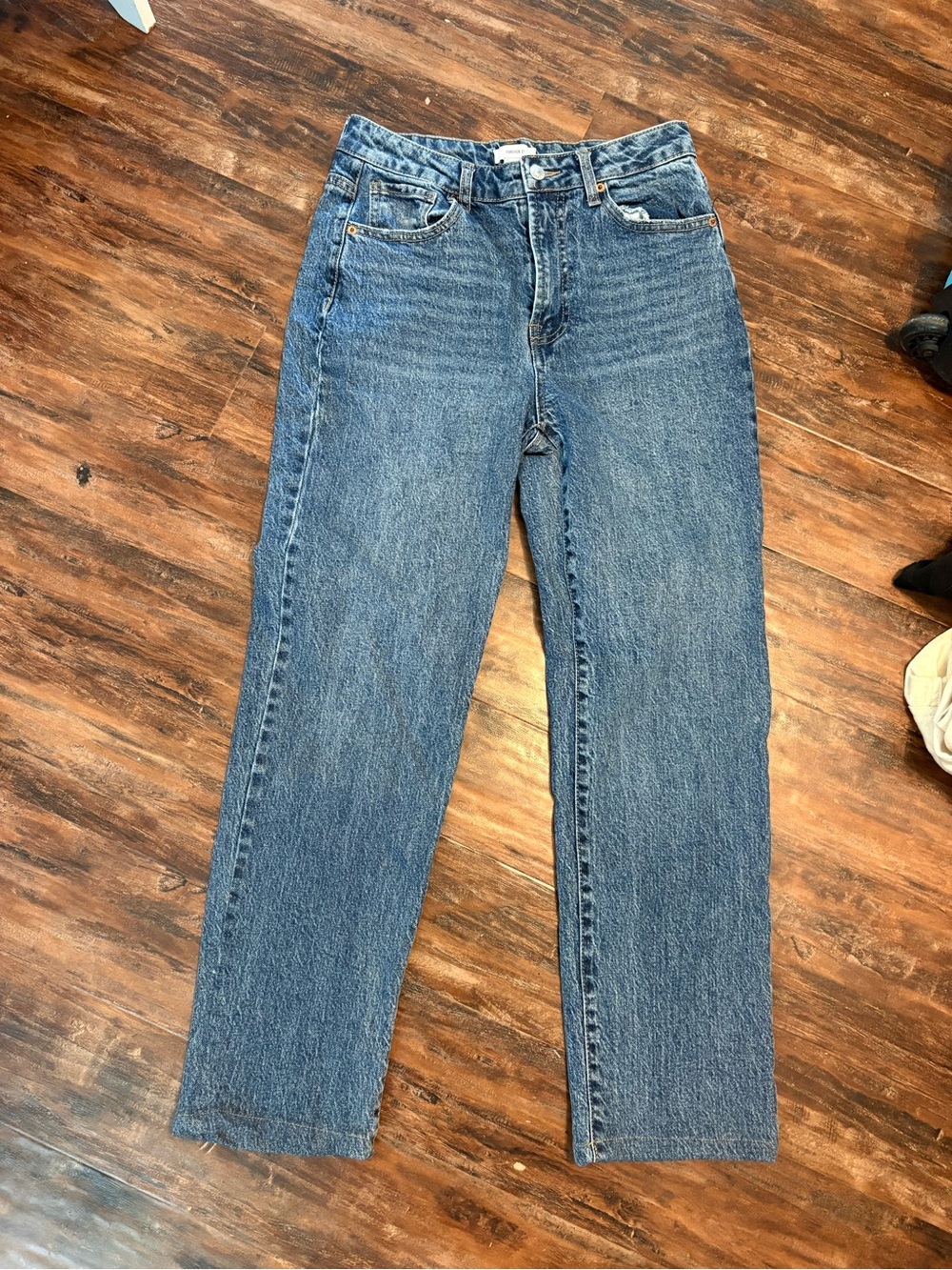 Forever 21 High-Rise Straight Leg Women’s Jeans — Light Blue - Picture 2 of 2